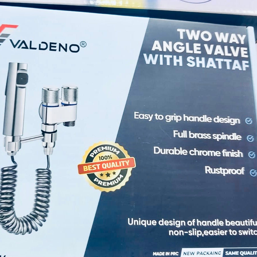 Handheld Bidet Sprayer Set 1-In-2-Out Dual Control Valve with Kit