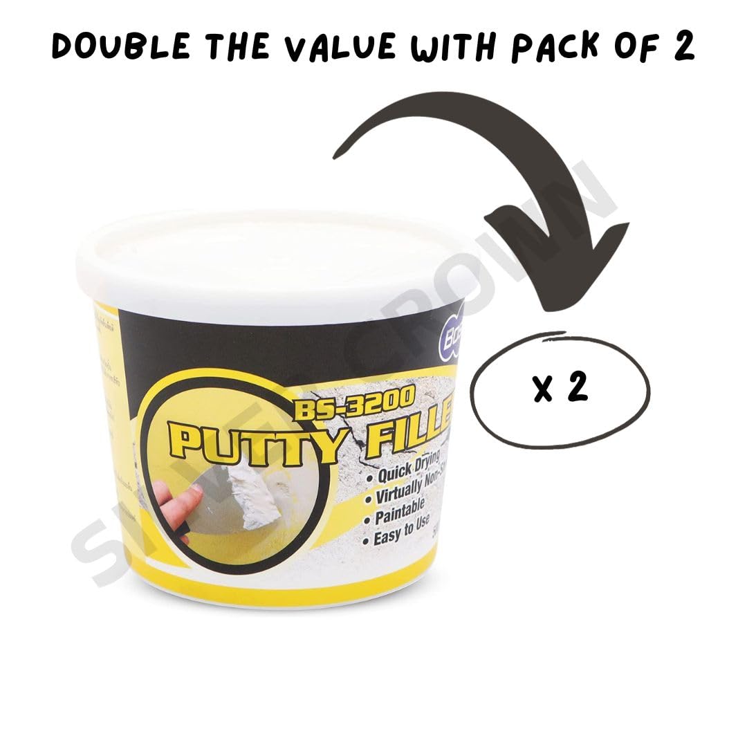 All Purpose Putty Filler - 2-Pack (500g Each) w/Scraper