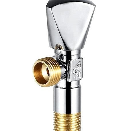Angle Valve 1/2" Full Brass Body — WC & Hand Shattaf Connection