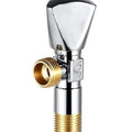 Angle Valve 1/2" Full Brass Body — WC & Hand Shattaf Connection